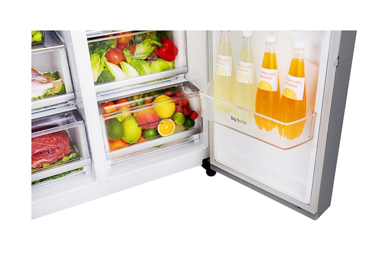 LG Ψυγείο Ντουλάπα 668 lt Τotal No Frost, GSL961NEAX, thumbnail 6